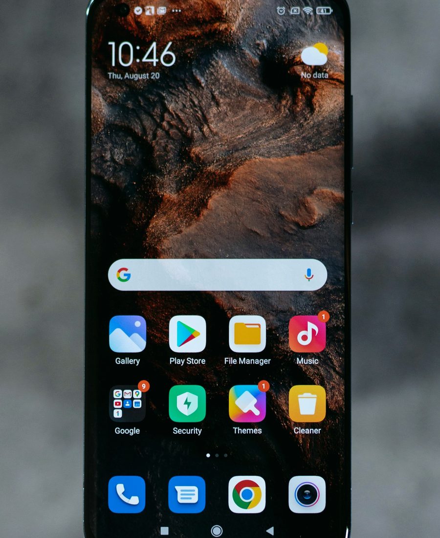 Phone with app icons, flash USDT TRC20